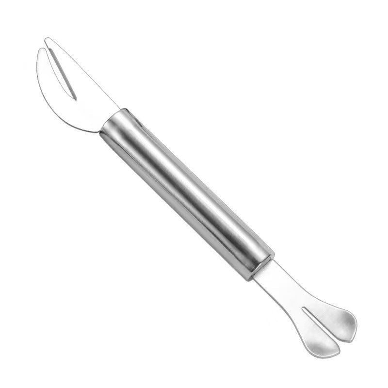Stainless steel double-ended intestine cleaner - gutting knife for poultry & pigs - intestine opening tool - fish cleaning knife - kitchen gadget