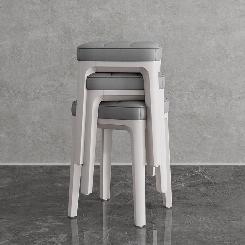 Modern minimalist plastic stool -  new arrival chair - dining chair - light luxury high-end feel - home use - small apartment dining table chair