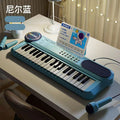 37-key digital piano with microphone, multi-functional educational early learning music piano for kids, beginner-friendly playable toy