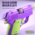 Gravity cub 1911 pistol blowback reloading little carrot pistol mini carrot knife d printed decompression toy