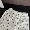Girls' short-sleeve outfit:  summer new arrival - stylish korean style bow top and wide-leg pants set for kids