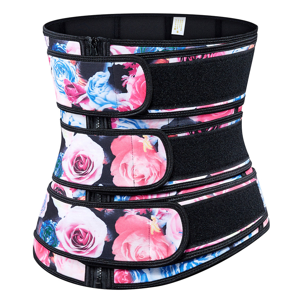 European and american cross-border accelerated sweat-wicking sports waist trainer corset - neoprene waist cincher shapewear