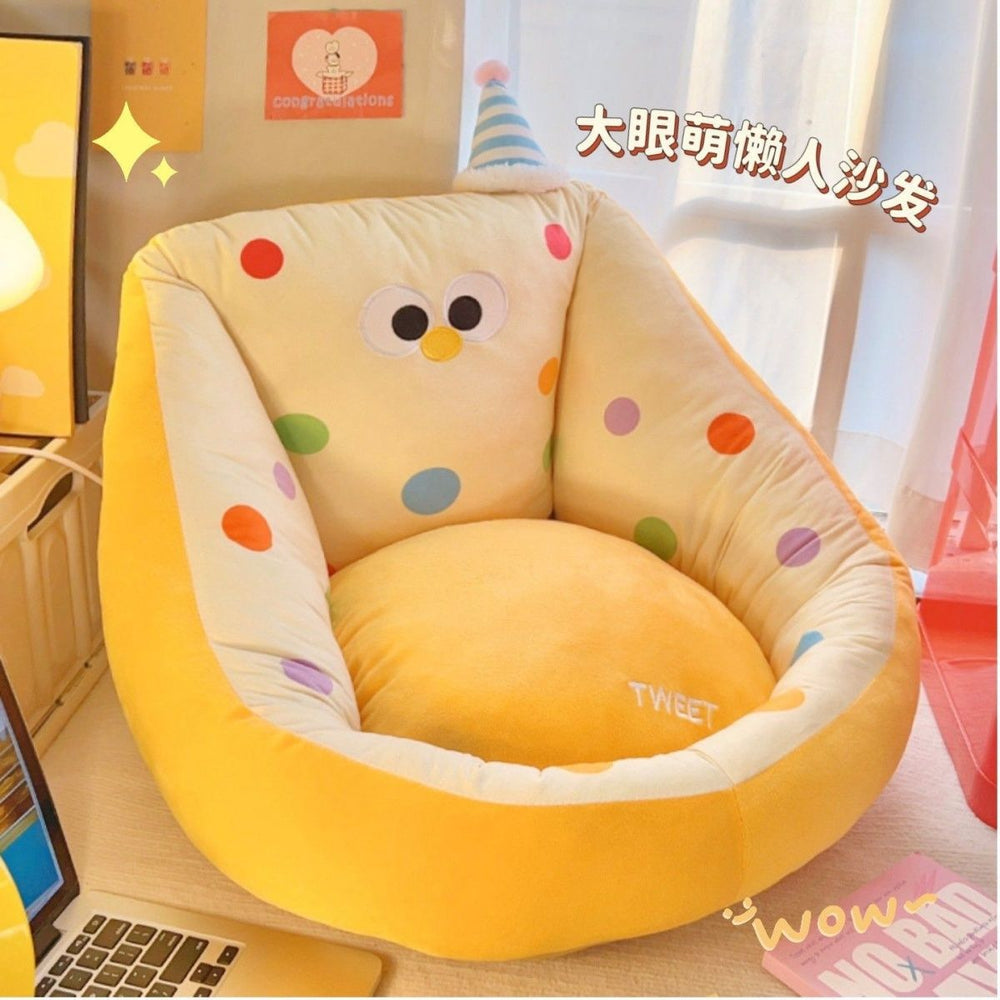Ins style lazy sofa tatami floor cartoon for home reading cushion futon kids bay window bedroom seat