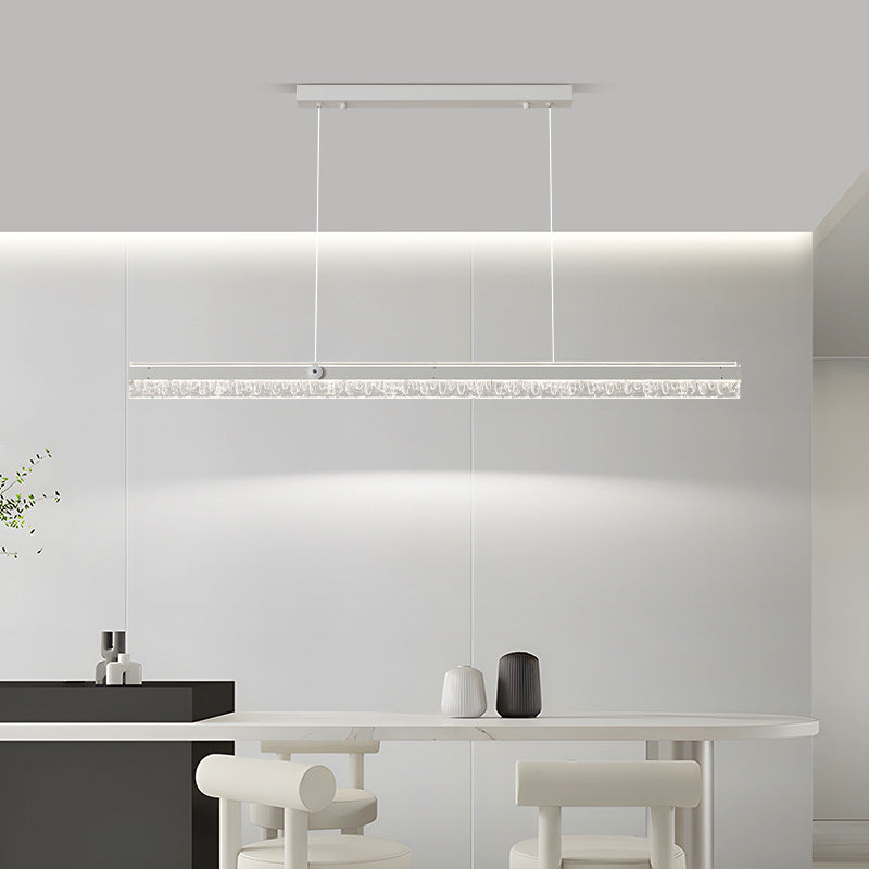 Italian minimalist meal chandelier 2025 new modern minimalist one-word bar counter Zhongshan home improvement lighting fixtures