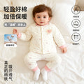 Handmade cotton-padded jacket and pants set for baby boys and girls - winter outfit for infants and toddlers - separated cotton-padded clothes - high-waisted thick set for babies