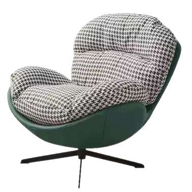 Modern minimalist single eggshell chair sofa - living room home lazy chair - designer retro casual swivel sofa chair