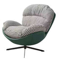 Modern minimalist single eggshell chair sofa - living room home lazy chair - designer retro casual swivel sofa chair