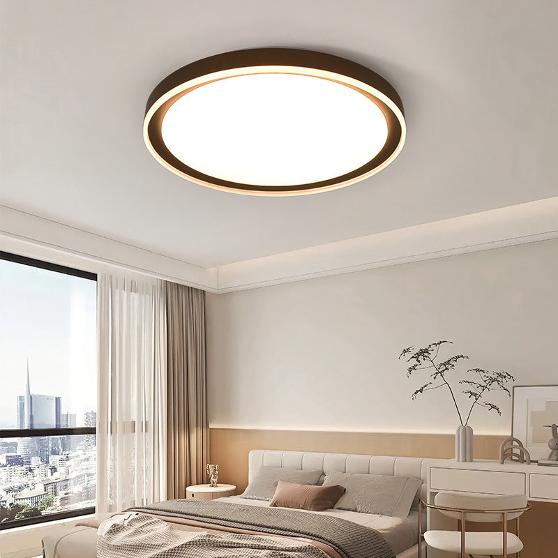 Zhongshan Lighting New Chinese Ceiling Light Nordic Simple Walnut LED Ceiling Light Bedroom Study Living Room Light