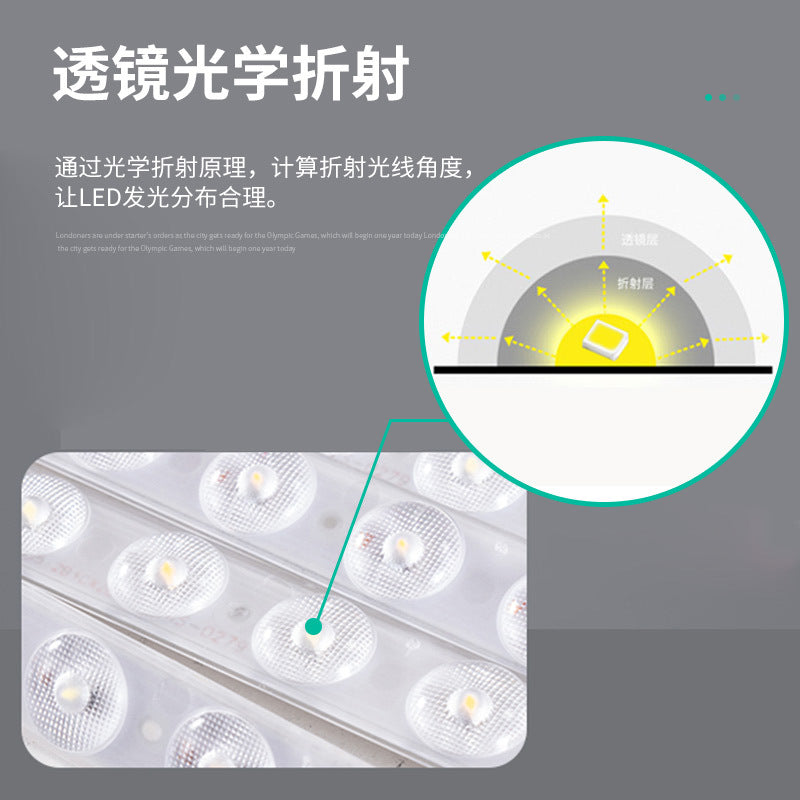 LED ceiling light strip strip wick transformation LED light strip light board light plate light bulb lens light source patch living room