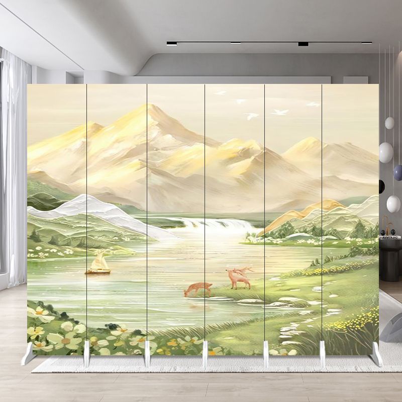 Minimalist screen partition for living room, beauty salon, office, room, home, entryway – folding and mobile