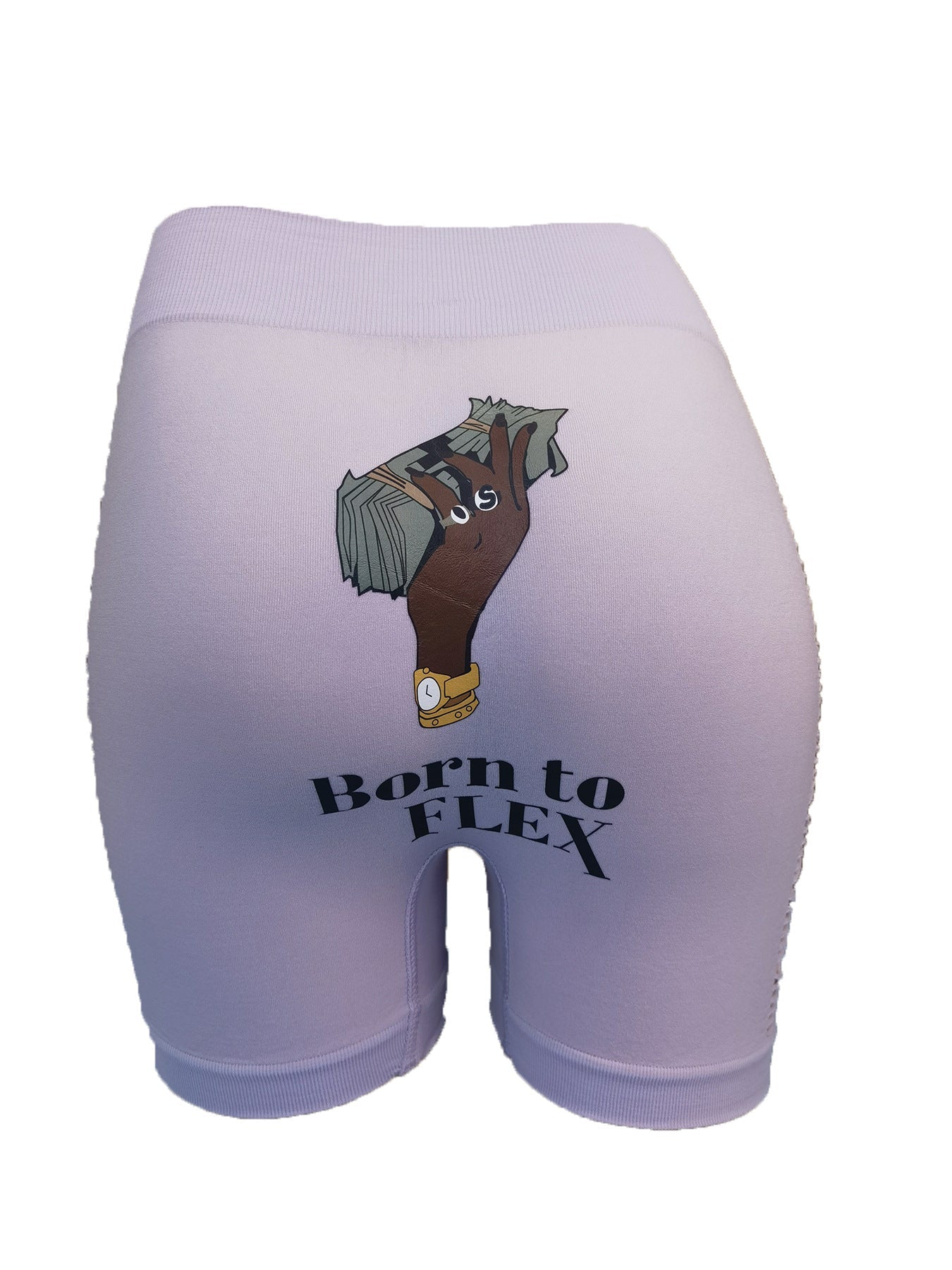 Cross-border hot-selling printed hollowed-out sexy yoga pants, women's fitness sports tight boxer shorts