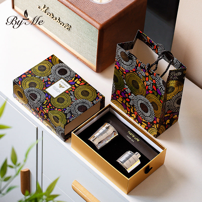 BYME electroplated two-color fragrance aromatherapy gift box aromatherapy candle set wedding birthday gift Christmas gift