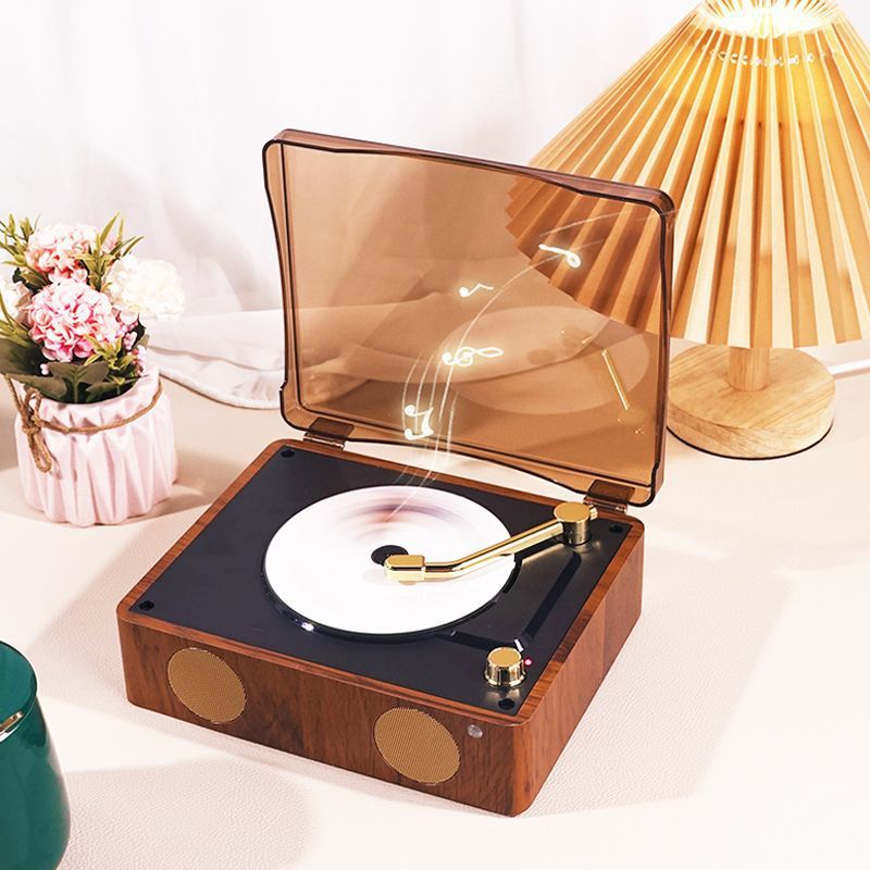 High-style retro cd player, high-fidelity wireless portable bluetooth speaker - perfect new year's gift for home use (original)