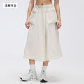 Women's active skirt - summer casual versatile cargo skirt - outdoor water-resistant large pocket midi skirt d26048