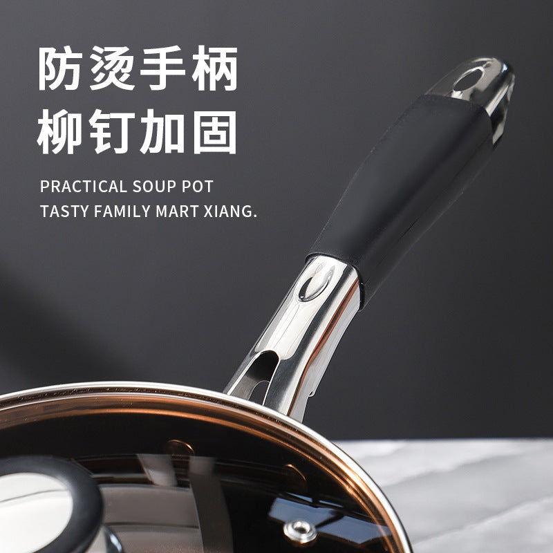 non-stick cookware combination for home pot set combination neutral cooking pot potset8pcs