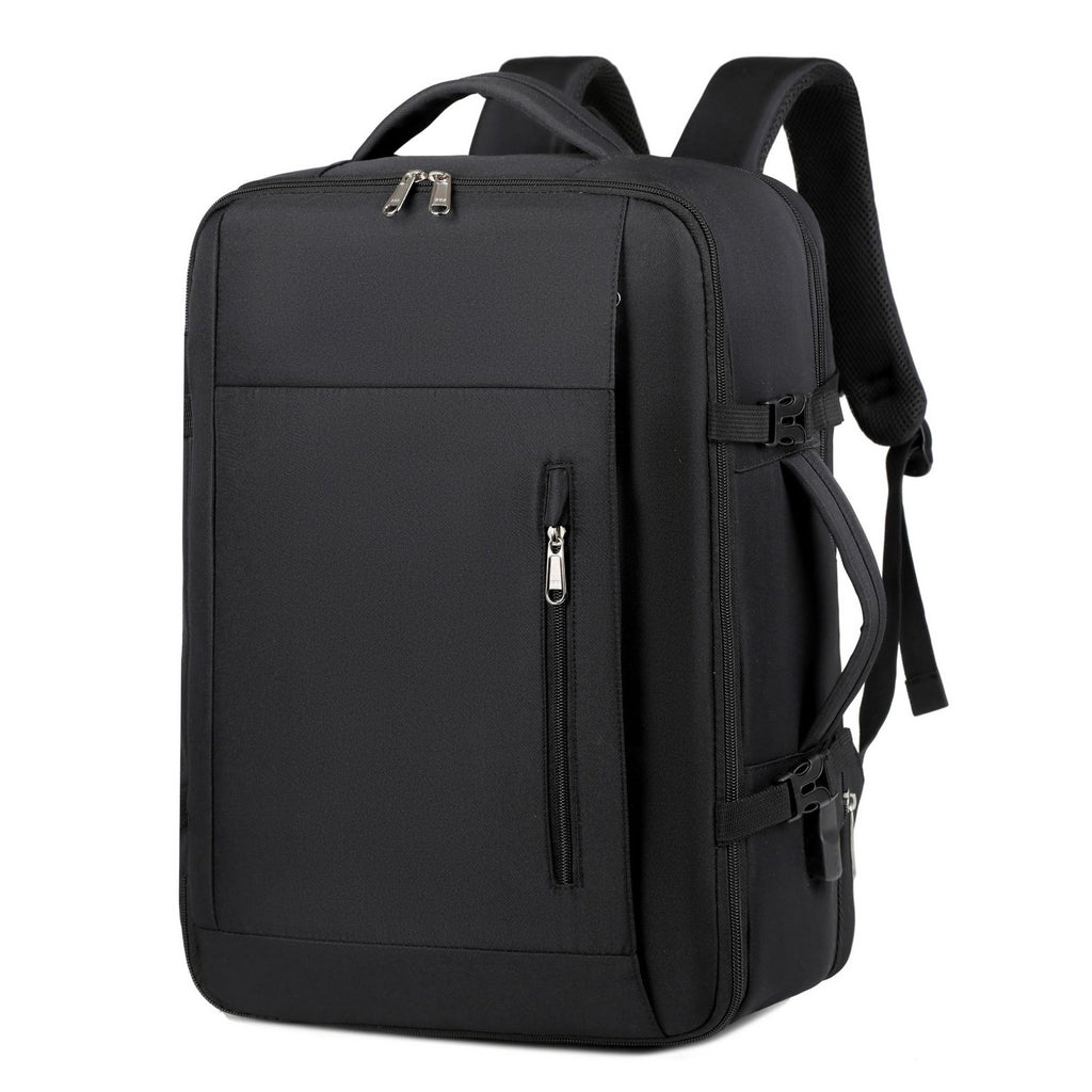 New travel backpack USB interface expandable large capacity multi-wet and dry separation function shoe compartment luggage backpack