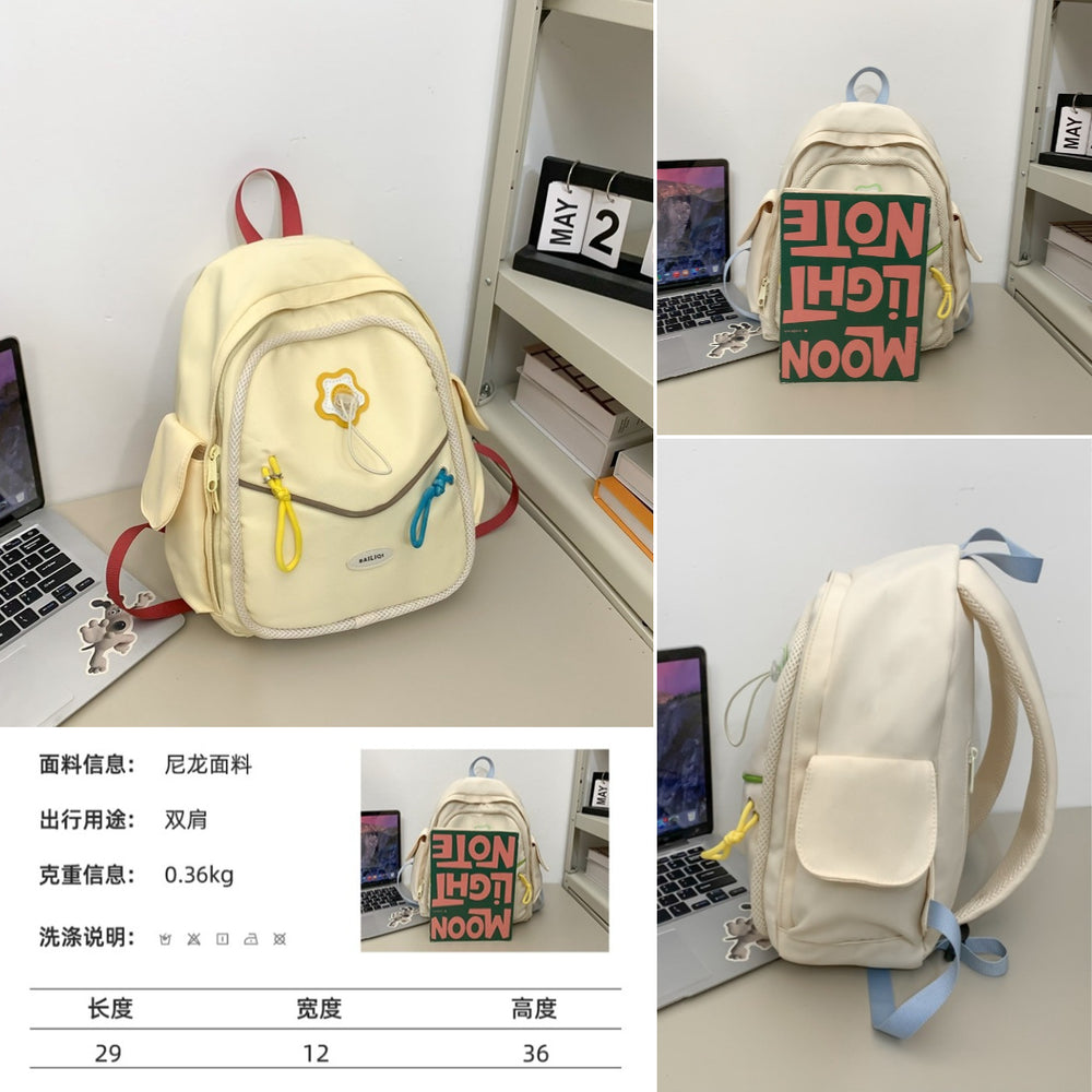 2025 new year's sweet style mini backpack - simple shoulder bag for middle school, high school, and college students - women's travel bag