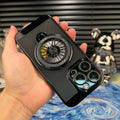 Suitable for iphone 17 air phone case, gyro bracket, electroplated breathable cooling mesh case, apple 16 anti-fall hard case