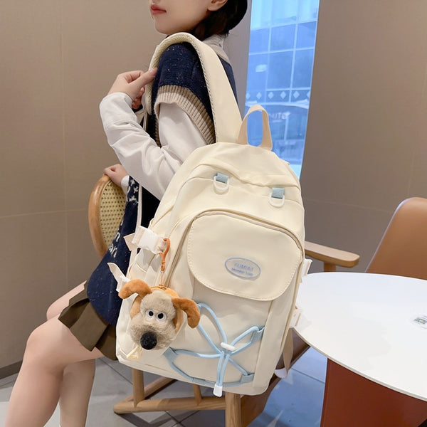 Student backpack Girls schoolbag Middle school student backpack Large capacity Junior high school backpack