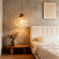 new vintage-inspired bedroom bedside ambient light, ice cube glass wall lamp, retro hallway wall sconce, stairway wall light