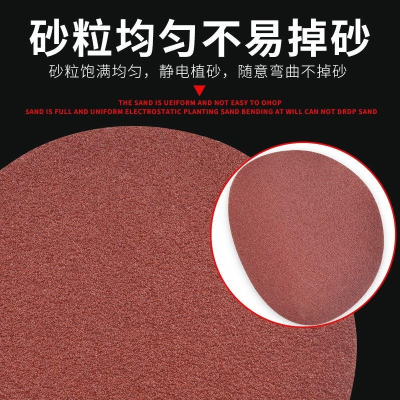 4 inch sandpaper flocking woodworking wall grinder polishing round suction cup fleece self-adhesive angle grinder grinding disc
