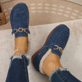 Export woolen shoes for women fall and winternew arrivalfleece-linedthickenedeasiest for match soft bottom casual slip-on small fragrant bean cotton shoes