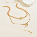 Long necklace wholesale european and american cross-border alloy diamond jewelry accessible luxury niche necklace women's tassel stacked clavicle chain