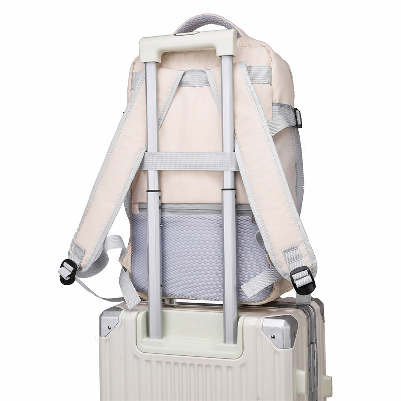 New backpack wholesale large capacity outdoor travel bag shoe compartment fashion mommy bag short trip computer student schoolbag