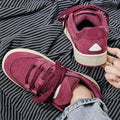 Trending influencer's choice: 2026 spring new arrival - korean style versatile chunky sole sneakers for students - angora red skate shoes