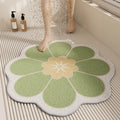 Special-shaped flower bathroom non-slip floor mat cut out wire loop shower room anti-fall foot mat bathroom bathtub drain foot mat