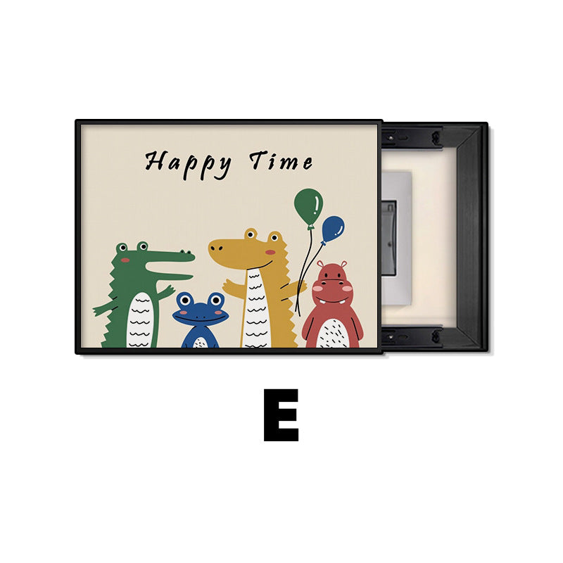 Dopamine ins meter box decorative painting 2024 new distribution box blocking mural switch box hanging painting