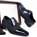 Men's leather dress shoes - new business casual style, breathable, pointed toe, perfect for spring/autumn, british & korean style, groom's wedding shoes