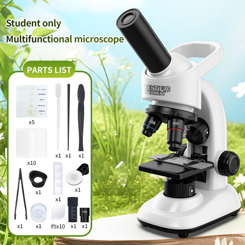 children's microscope biological science experiment kit - educational stem toy wholesale for primary and secondary school students