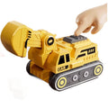 Kids' transforming robot building block set - 5-in-1 engineering vehicle, mecha, realistic car, fire truck, and military vehicle model