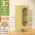 Kitchen and dining room storage cabinet, cream fresh style storage iron cabinet, casual sun panel door, living room tea and sideboard