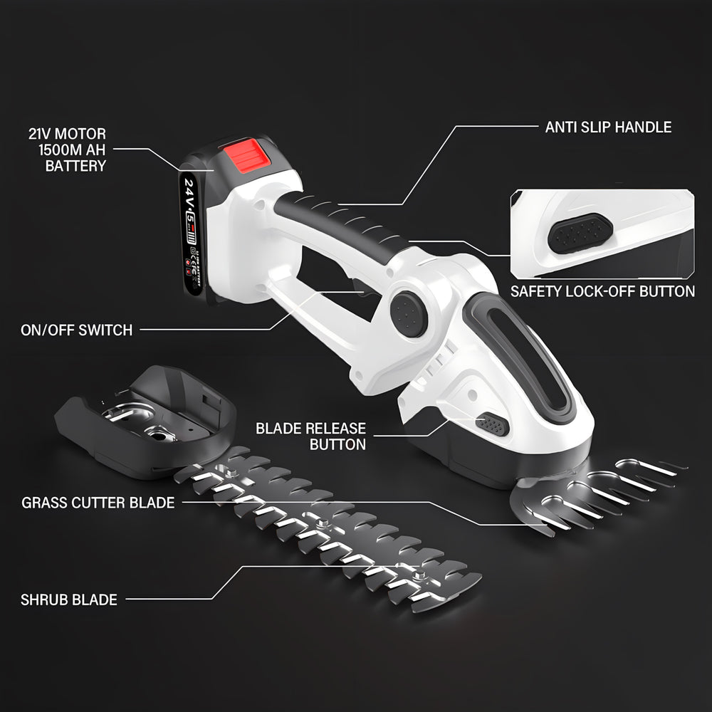 For homelithium battery hedge trimmer fence shear hedge shear electric garden gardening rechargeable pruning shear tool lawn mower