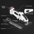 For homelithium battery hedge trimmer fence shear hedge shear electric garden gardening rechargeable pruning shear tool lawn mower