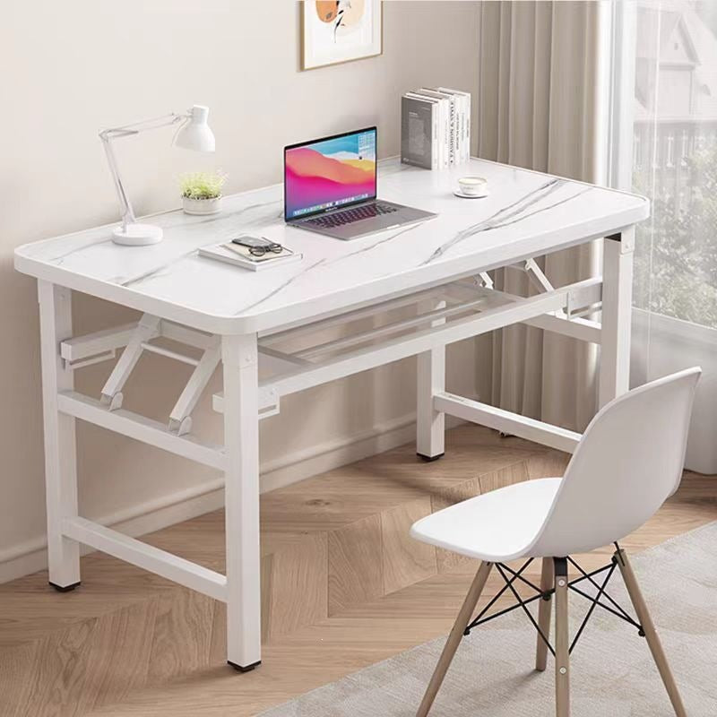 Foldable computer desk desktop home office desk bedroom small table simple study writing desk rectangular