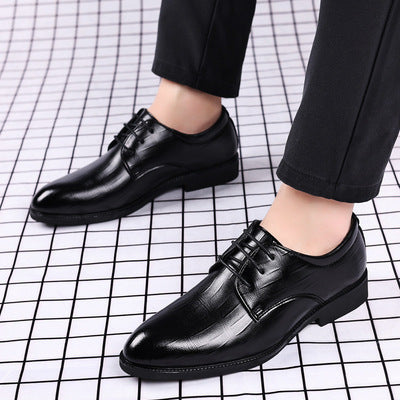 Multiple styles of leather shoes for men: casual, plus size, business formal, pointed toe lace-up wedding shoes - dropshipping available