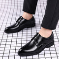 Multiple styles of leather shoes for men: casual, plus size, business formal, pointed toe lace-up wedding shoes - dropshipping available