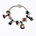 Halloween bracelet wholesale fashion cartoon skull pumpkin pendant bracelet hip hop punk style festival party jewelry