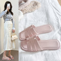 New eva lightweight flat sandals - spring/summer new arrivals, fashionable and versatile casual french style home slippers, solid color slides