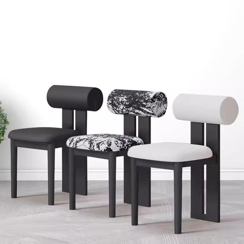 Hippo chair - nordic solid wood dining chair - home, trendy cream style backrest chair - restaurant, hotel designer chair & stool