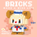 Compatible with lego micro bricks, children's educational building blocks, puzzle assembly gifts, cartoon figures, for boys and girls, suitable for street vendors
