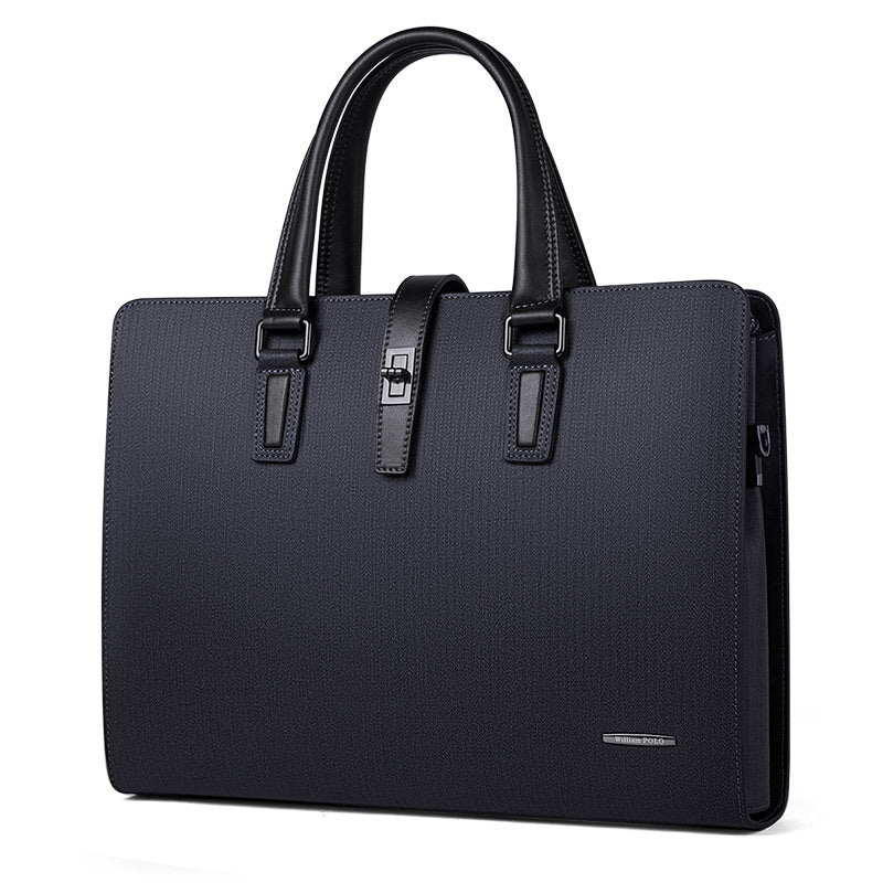 Emperor Paul Men's Briefcase Leather Shoulder Bag Computer Bag High-end Fashion Business Men's Cowhide Handbag