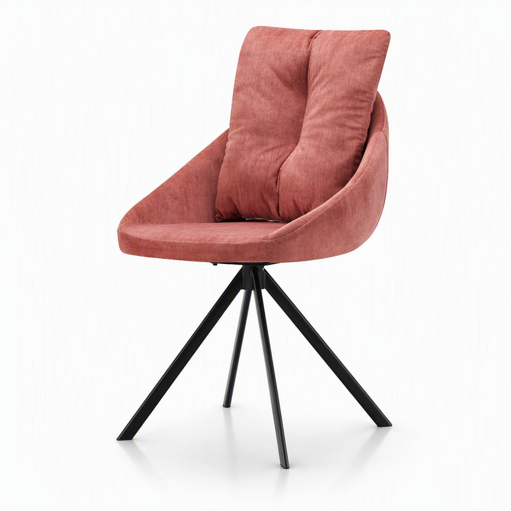 Customizable swivel dining chair -  style, premium solid wood backrest, suitable for home, restaurant, and hotel use