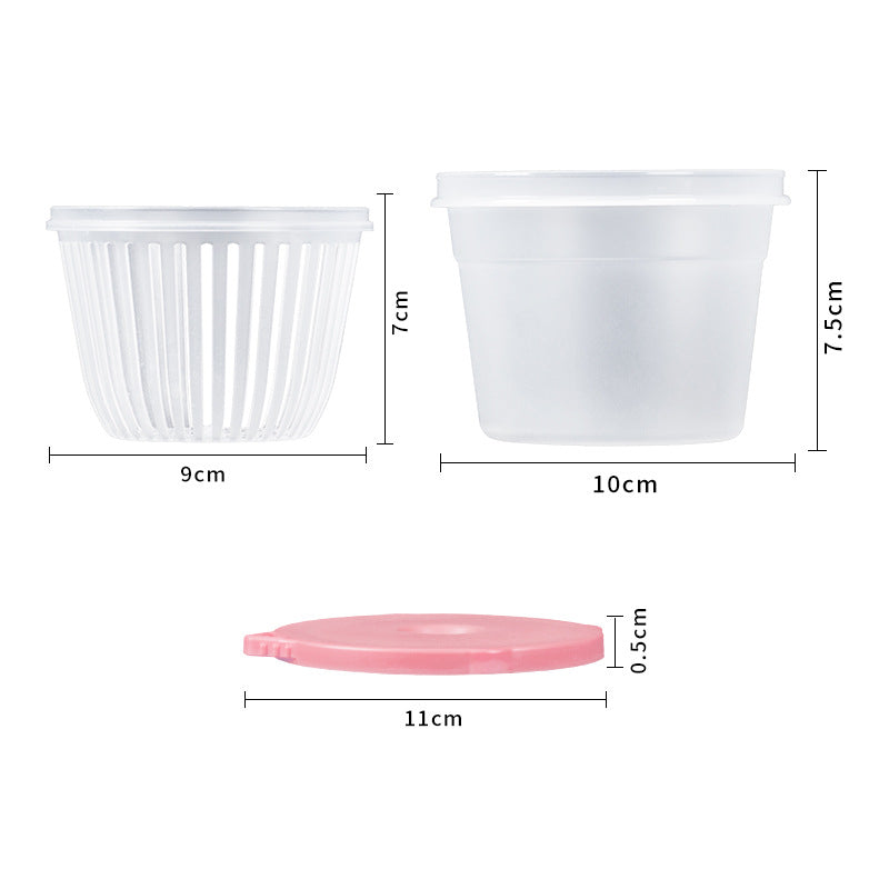 Onion, ginger, and garlic crisper food grade refrigerator storage crisper kitchen chopped green onion preparation packaging pp crisper box for home