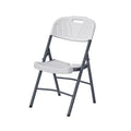 Amazon export outdoor chair thickened plastic hdpe backrest chair folding dining chair portable training chair