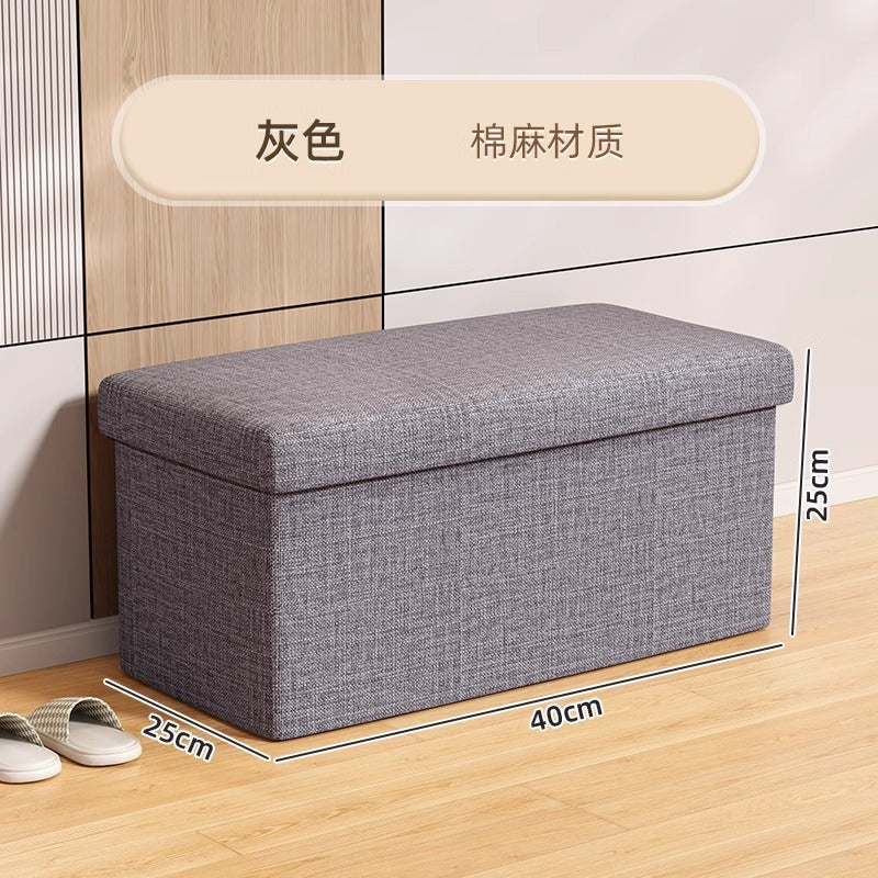 Customized storage stool storage box can seat people, change shoes, folding multi-functional toys, living room home storage box
