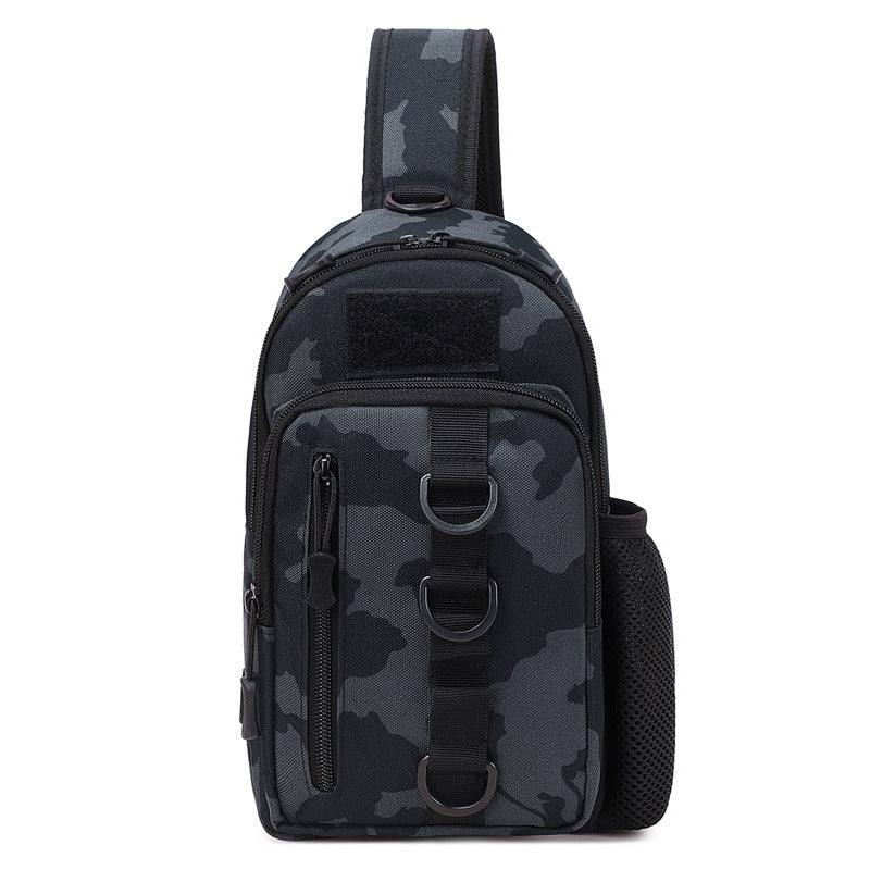 Cross-border messenger bag men's outdoor camouflage breast bag new shoulder bag large capacity mountaineering diagonal span tactical backpack tide